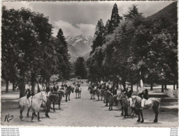 V6-31) LUCHON - SUPERBAGNERES - LES GUIDES A CHEVAL DANS LE PARC DU CASINO - ( OBLITERATION DE 1954 -  2 SCANS ) - Luchon