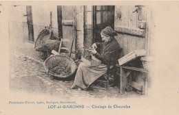 47) LOT ET GARONNE - CISELAGE DU CHASSELAS - EDITEUR PERRET, BORAGNO AGEN - TRAVAIL DE FEMME - AGRICULTURE - (2 SCANS) - Other & Unclassified