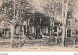 V8-40) CLERMONT (LANDES) VILLA BAZIN - ( EDITION LESPARRE - ANIMEE - HABITANTS - 2 SCANS ) - Andere & Zonder Classificatie