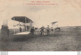 V11- 64) PAU - ECOLE D'AVIATION - LA SORTIE DE L'AEROPLANE POUR LE PREMIER VOL - ( ANIMEE - AVION - 2 SCANS ) - Pau