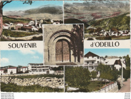 66) ODEILLO - SOUVENIR - VUE GENERALE PORTAIL EGLISE NADALOU VILLA MARGUERITE - 2 SCANS ) - Other & Unclassified