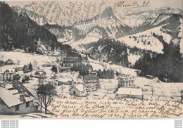 V15- SUISSE - LES AVANTS EN HIVER  - ( OBLITERATION DE 1910 - 2 SCANS )  - Autres & Non Classés