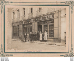 ORAN LE 1/12/1920 (PHOTO SUR SUPPORT CARTONNE) L. FOUQUE - IMPRIMERIE - PAPETERIE - LIBRAIRIE - LE PERSONNEL - Oran