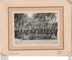 ORAN (PHOTO SUR SUPPORT CARTONNE ROYAL PHOTO - BONARA) INSTITUTION RELIGIEUSE - GROUPE D ' ELEVES ET RELIGIEUX - 1936/37 - Oran