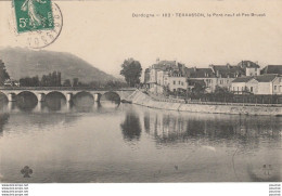 V17-24) TERRASSON (DORDOGNE) LE PONT NEUF ET PAS BRUZAT - Autres & Non Classés