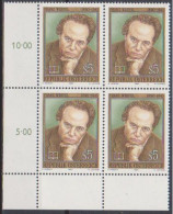 1990 , Mi 2003 ** (1) - 4 Er Block Postfrisch - 100. Geburtstag Von Josef Franz Werfel - Unused Stamps