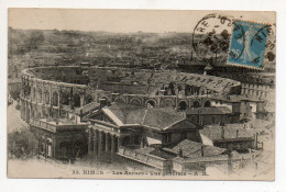 30 . NIMES . LES ARENES VUE GENERALE . 1923 - Nîmes