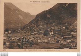 V31-09) AULUS LES BAINS (ARIEGE) VUE GENERALE DU VILLAGE - LES PYRENEES ARIEGEOISES - ( 2 SCANS ) - Autres & Non Classés