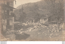 73) BOZEL (SAVOIE) - CARTE PHOTO - CATASTROPHE 16 JUILLET 1904  - ( ANIMATION - HABITANS - 2 SCANS ) - Bozel