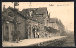 CPA Halluin, Intérieur De La Gare  - Autres & Non Classés