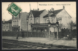 CPA Pierrelaye, Café Du Chemin De Fer  - Pierrelaye