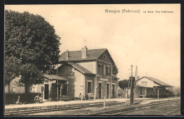 CPA Rimogne, La Gare, Vue Intérieure, La Gare  - Other & Unclassified
