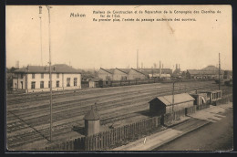 CPA Mohon, Ateliers De Construction Et De Réparation De La Compagnie Des Chemins De Fer De L`Est..., La Gare  - Autres & Non Classés