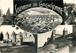 11 -  SOUVENIR DE CARCASONNE  - MULTIVUES - Carcassonne