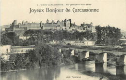 11 - JOYEUX BONJOUR DE CARCASSONNE - JORDY - Carcassonne