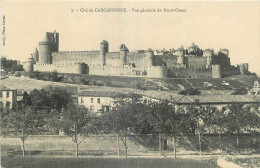 11 - CITE DE   CARCASSONNE - VUE GENERALE NORD OUEST - Carcassonne
