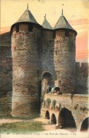 11 - CITE DE  CARCASSONNE -  PORTE DU CHATEAU - Carcassonne