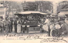 MARSEILLE (Bouches-du-Rhône) - Un Marchand De Coquillages, Marius Lavit - Huîtres - Précurseur Voyagé 1903 (2 Scans) - Petits Métiers