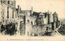 11 - CITE DE  CARCASSONNE -  ENSEMBLE DE LA PORTE DE L'AUDE - LL - Carcassonne