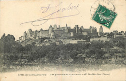 11 - CITE DE  CARCASSONNE - VUE DU SUD OUEST - E. ROUDIERE - Carcassonne