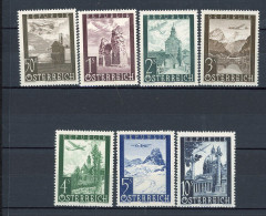 AUTRICHE - PA 1947 Yv. N° 47 à 53 *  Série Complète, Vues Cote 5 Euro  TBE  2 Scans - Ungebraucht