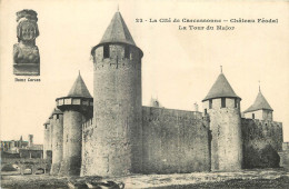 11 - CITE DE  CARCASSONNE - LA TOUR DU MAJOR - DAME CARCAS - Carcassonne