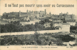 11 - CITE DE  CARCASSONNE - VUE PRISE AU NORD OUEST - Carcassonne