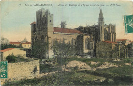 11 - CITE DE  CARCASSONNE -  ABSIDE ET TRANSEPT DE L'EGLISE SAINT NAZAIRE - ND PHOT. - Carcassonne