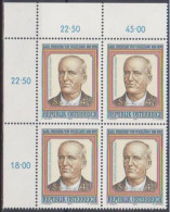 1990 , Mi 2008 ** (1) - 4 Er Block Postfrisch - 100. Todestag Von Karl Freiherr Von Vogelsang - Unused Stamps
