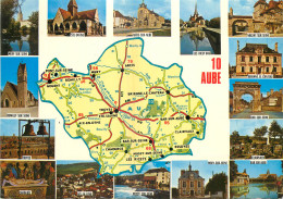 10 - AUBE -  DEPARTEMENT - D'APRES CARTE MICHELIN N°989 - Autres & Non Classés