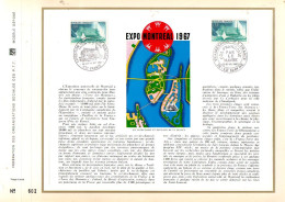 DOCUMENT FDC 1967 EXPO MONTREAL - 1960-1969