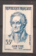 Série Personnages Célèbres Goethe YT 1138 De 1957  Trace Charnière - Zonder Classificatie