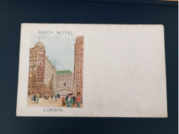 CT-06165- SAVOY HOTEL - LONDON - NON VIAGGIATA - Hotels & Restaurants