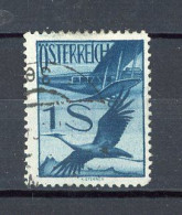 AUTRICHE - PA 1947 Yv. N° 27 (o)  1s  Grue Cote 8 Euro  BE  2 Scans - Gebruikt