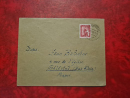 Lettre / Carte   1949  LETTRE SAARBRUCKEN TIMBRE SAAR - Altri & Non Classificati