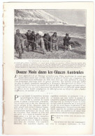 1900 - Douze Mois Dans Les Glaces Australes (Pôle Sud) - Récit De Voyage - Article De 10 P Et 12 Photos - Andere & Zonder Classificatie