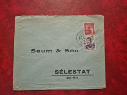 Lettre / Carte   1949  LETTRE SAARBRUCKEN TIMBRE SAAR SAARPOST - Autres & Non Classés