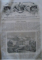 D203497 P 477   The White House In Washington DC  United States 1866  -Hungarian Newspaper  Frontpage 1866 - Prenten & Gravure