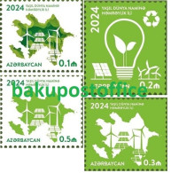 Azerbaijan Stamps 2024 Year Of Solidarity For A Green World 4 Stamps / One Of Each Type - Aserbaidschan