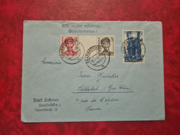 Lettre / Carte   1949  LETTRE SAARBRUCKEN     TIMBRE SAAR SAARPOST - Autres & Non Classés