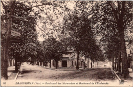 83 DRAGUIGNAN - Boulevard Des Maronniers Et Boulevard De L'Esplanade - Draguignan