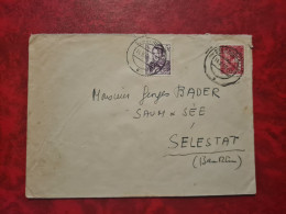 Lettre / Carte   1949  LETTRE SAARBRUCKEN     TIMBRE SAAR SAARPOST ENTETE HOTEL EXCELSIOR - Altri & Non Classificati