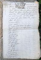 An 1752 Positions Des Bois De MAIDIERES Et Monthoville ( Montauville ? Je Pense )  Charles LE CRESSE  ..... - Historical Documents