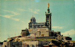 13 MARSEILLE Notre Dame  - Notre-Dame De La Garde, Aufzug Und Marienfigur