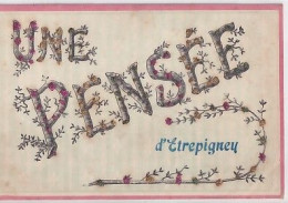 UNE PENSEE DE D ETRPIGNEY                 CARTE A PAILLETTES - Other & Unclassified