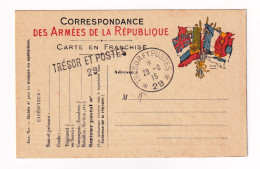 Première Guerre Mondiale 1915 WW1 Correspondance Armées De La République Franchise Trésor Et Poste Secteur Postal 29 - 1. Weltkrieg 1914-1918