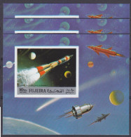 1972 Fujaira 977/B102bx3 Space Exploration - Wostok 25,50 € - Asien