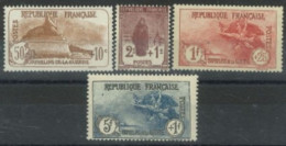 FRANCE - 1926/27, FOR THE BENEFIT OF THE WAR ORPHANS STAMPS COMPLETE SET OF 4, UMM (**). - Ongebruikt