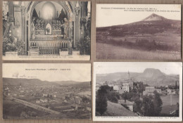 LOT 20 CPA CPSM 43 HAUTE LOIRE - VILLAGES Plusieurs Cartes LANGEAC Vues Générales Châteaux Multivue Eglises ECOLE - Autres & Non Classés