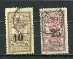 MARTINIQUE - SERIE COURANTE - N° Yvert 84+85 Obli. - Used Stamps